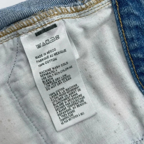 BDG Urban Outfitters Women’s Size 29 High Waisted Denim Shorts Raw Hem Cheeky - Picture 6 of 10